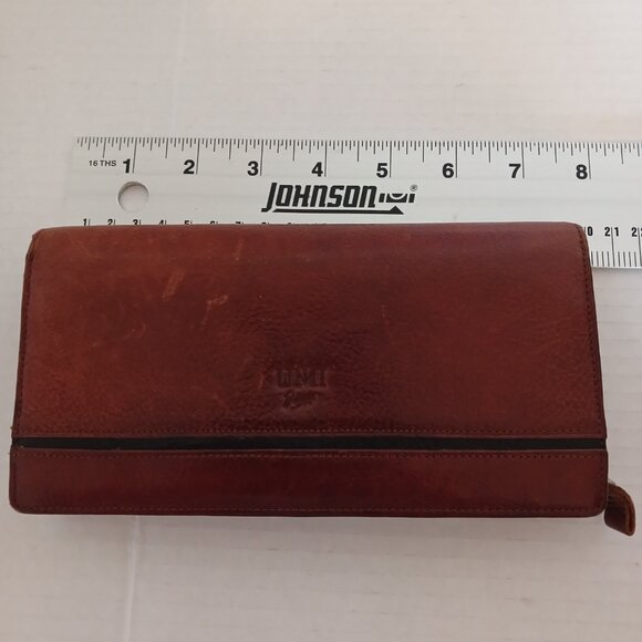 Leather Bifold Wallet by Umi Designs Multiple Card Slots Pockets - Picture 10 of 11